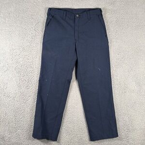 Workrite FR Pants Men 32x28 Navy Nomex Flame Resistant Work CAT 1 NFPA 2112 READ